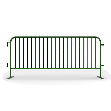 Angry Bull Barricades Steel Barricade, Powder Coating Steel, 44 in. Height, Green AC-HDX85-FL-GN